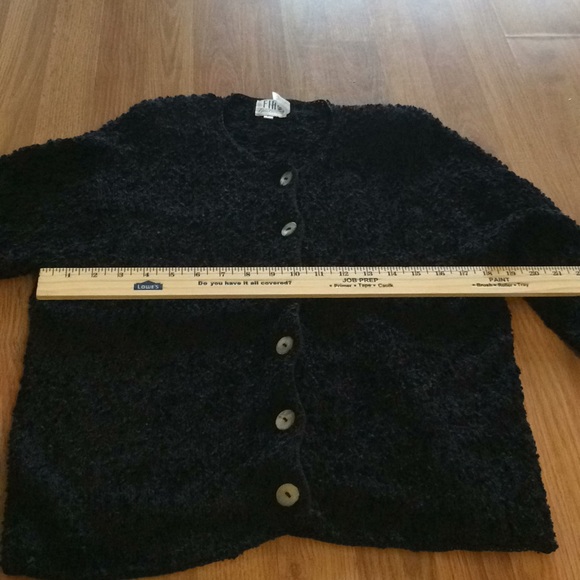 Fia Italia Handloomed vintage black cardigan - Picture 5 of 8